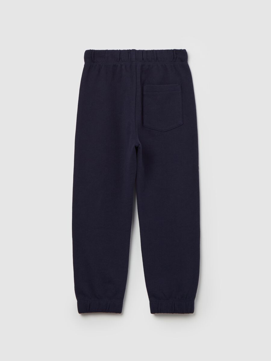 Fleece joggers with drawstring_1