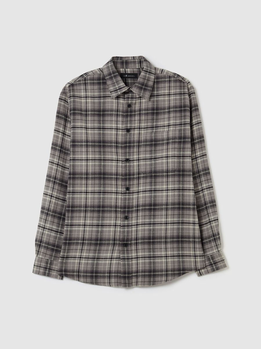 Chequered flannel shirt with pocket_4