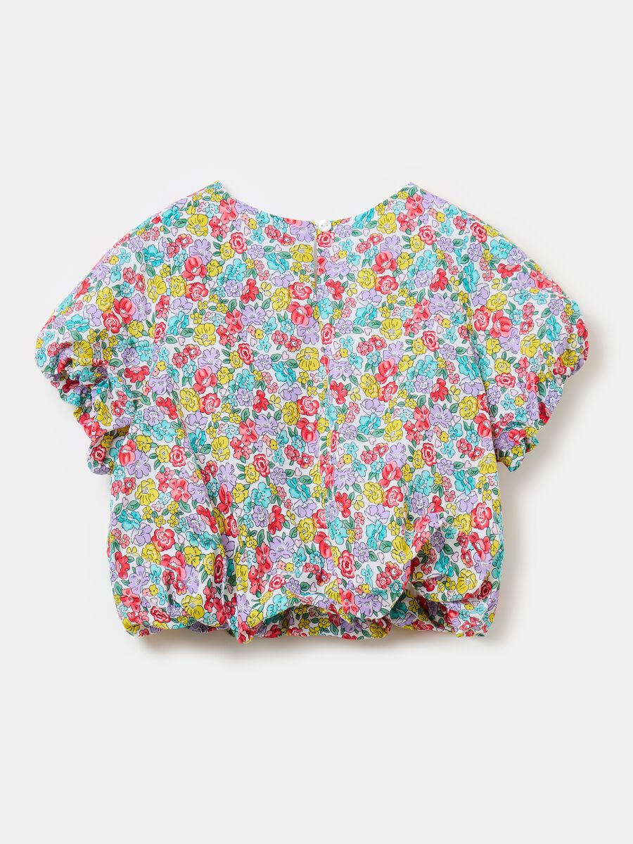 Blusa de algodón con estampado floral_1