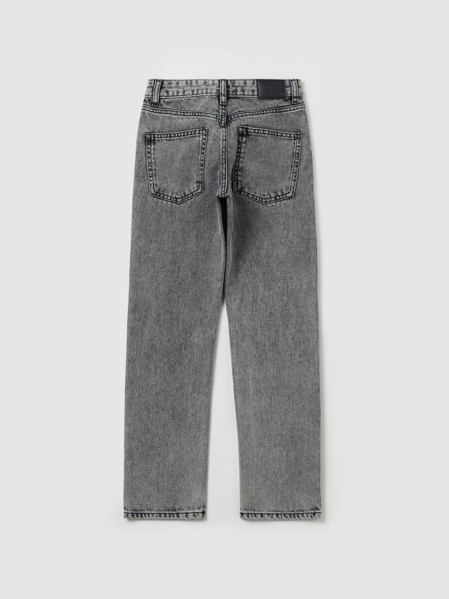 Regular-fit jeans with acid wash effect_1