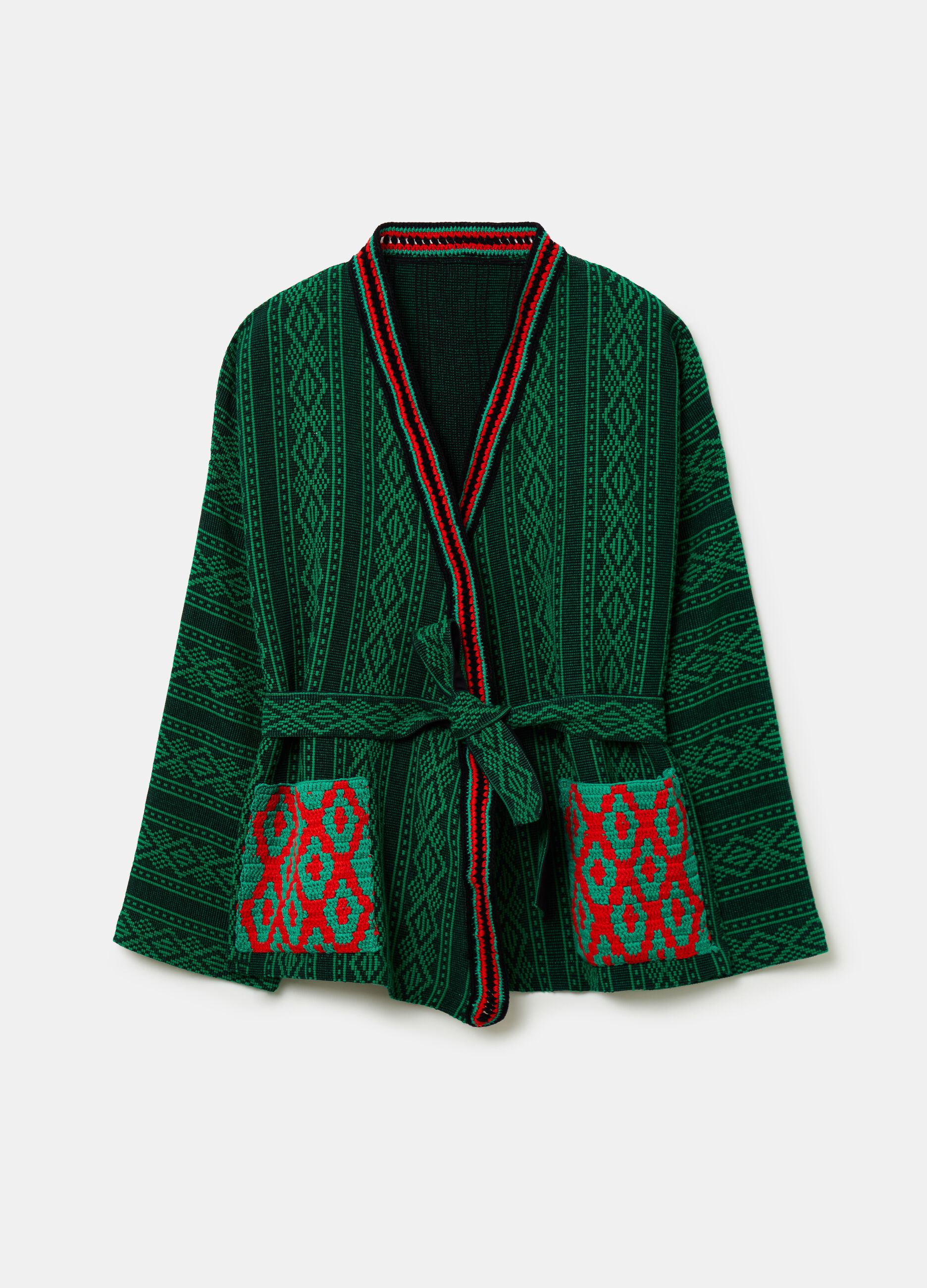 Kimono with ethnic designs
