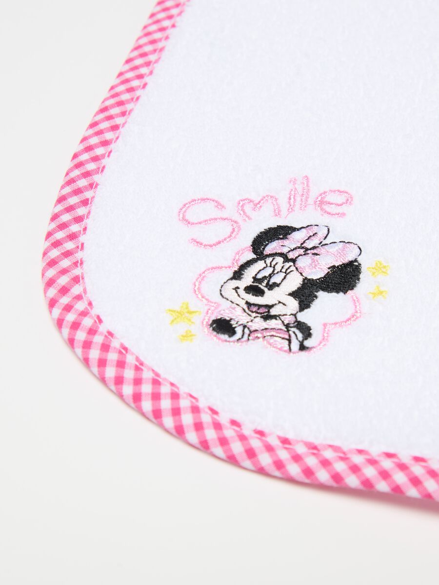 Baby bib and towel set with Minnie Mouse embroidery_2