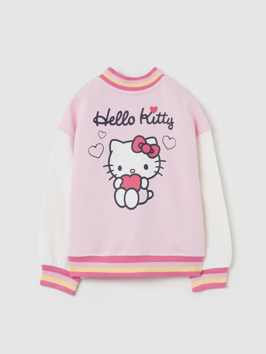 Plush cardigan with Hello Kitty embroidery_1