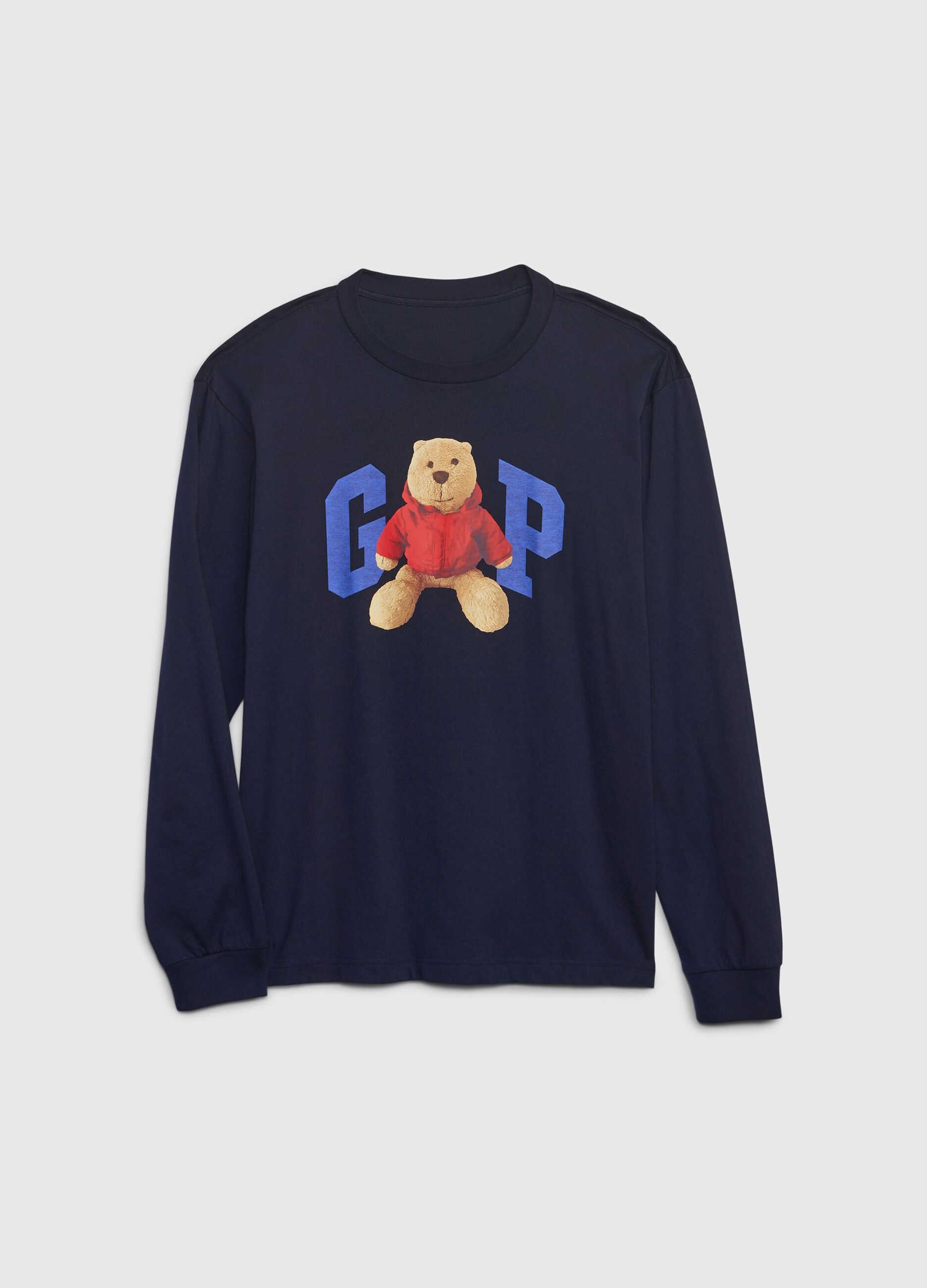 T-shirt stampa logo con orso Brannan