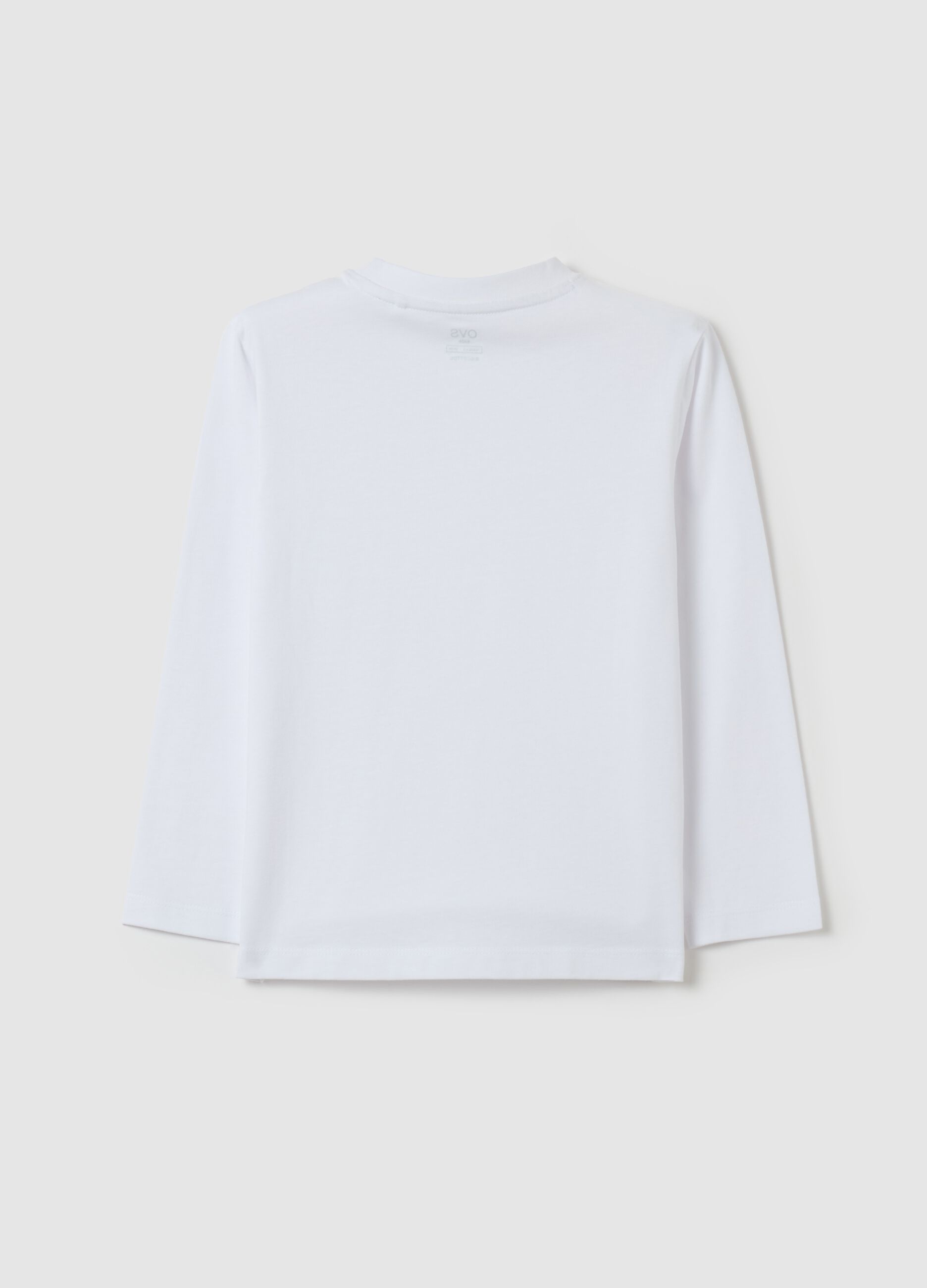 Long-sleeved T-shirt in organic cotton