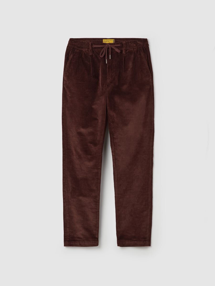 Chino jogger trousers in corduroy_4