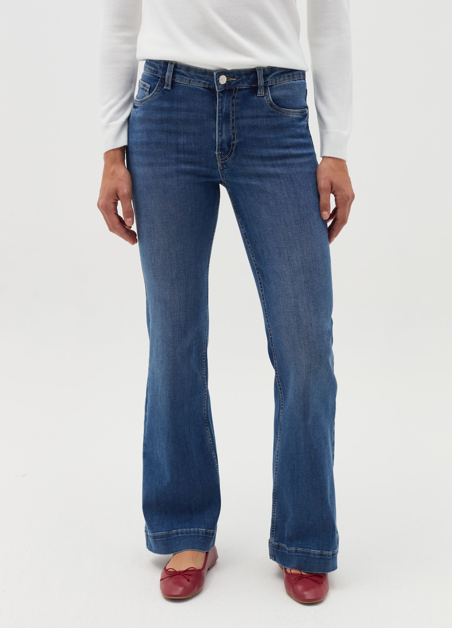 Bootcut stretch fit jeans