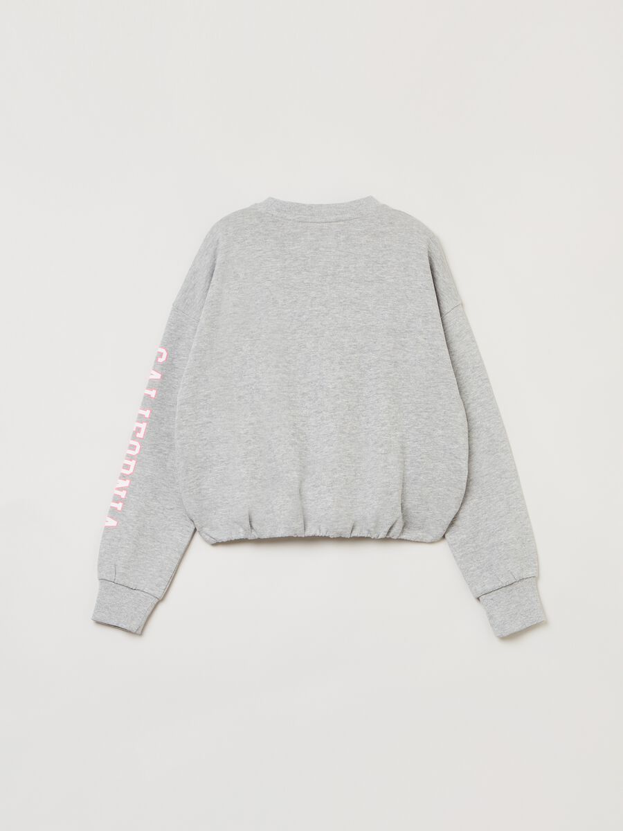 Crop sweatshirt with lettering print_1