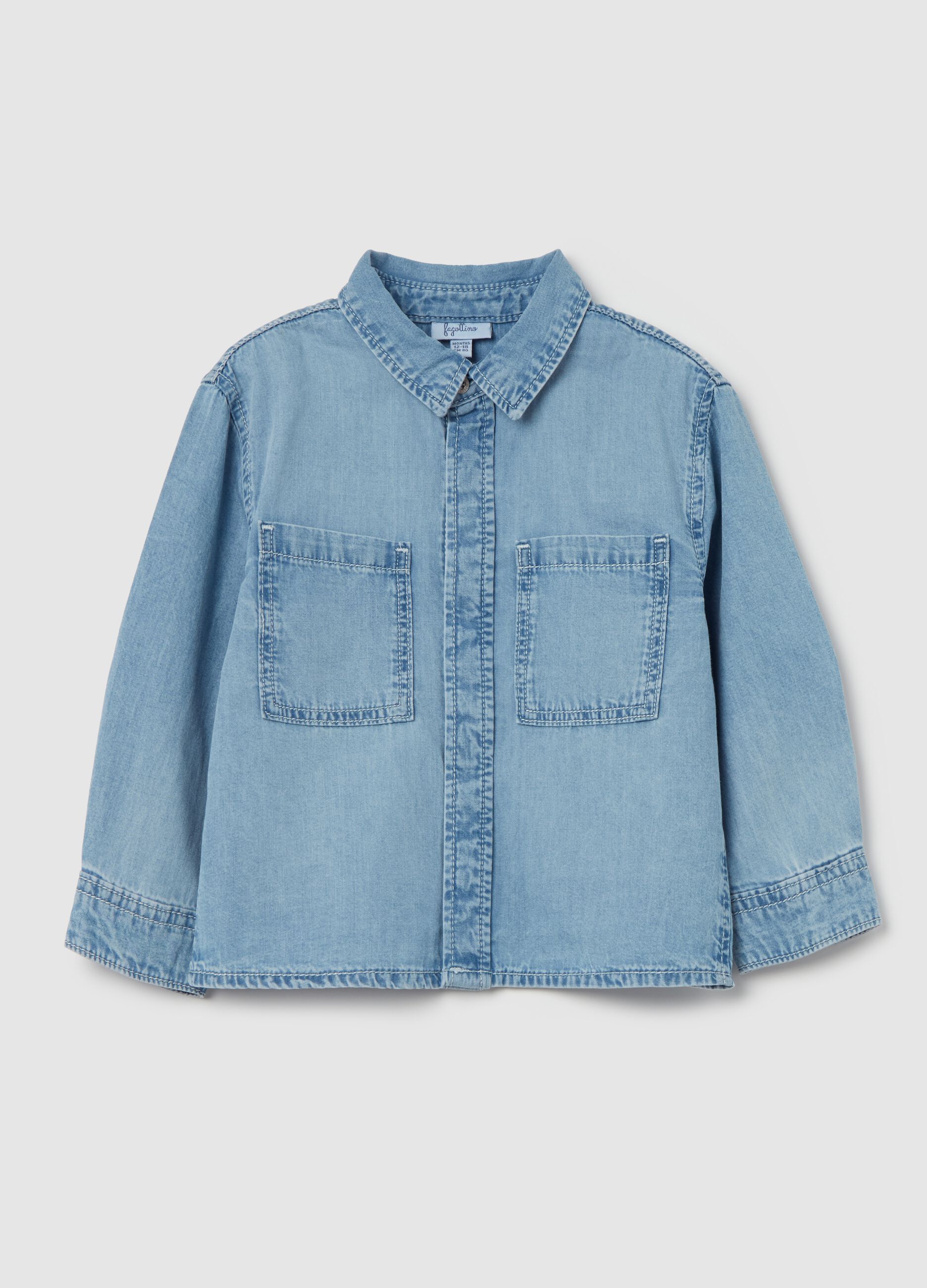 Denim shirt with pockets