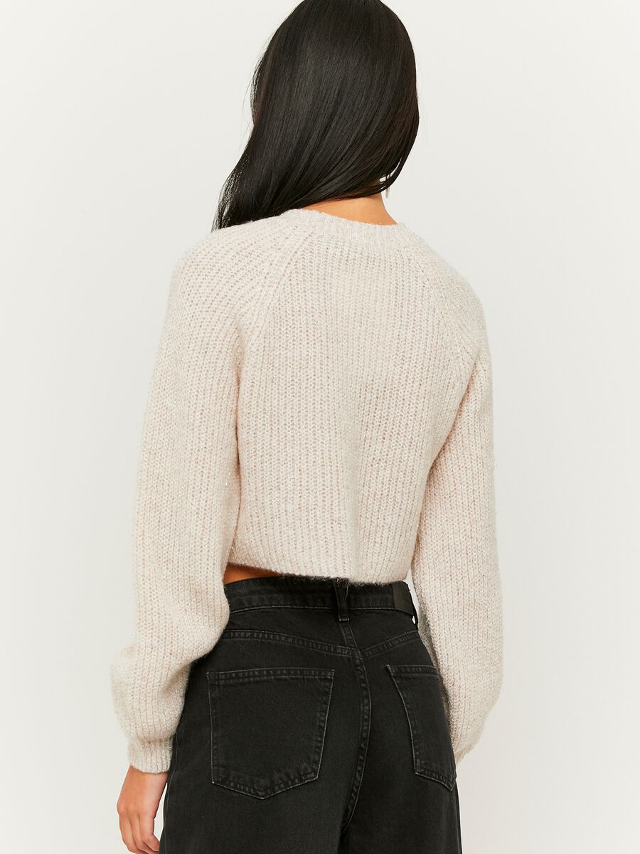 Cut-out sweater in lurex_3