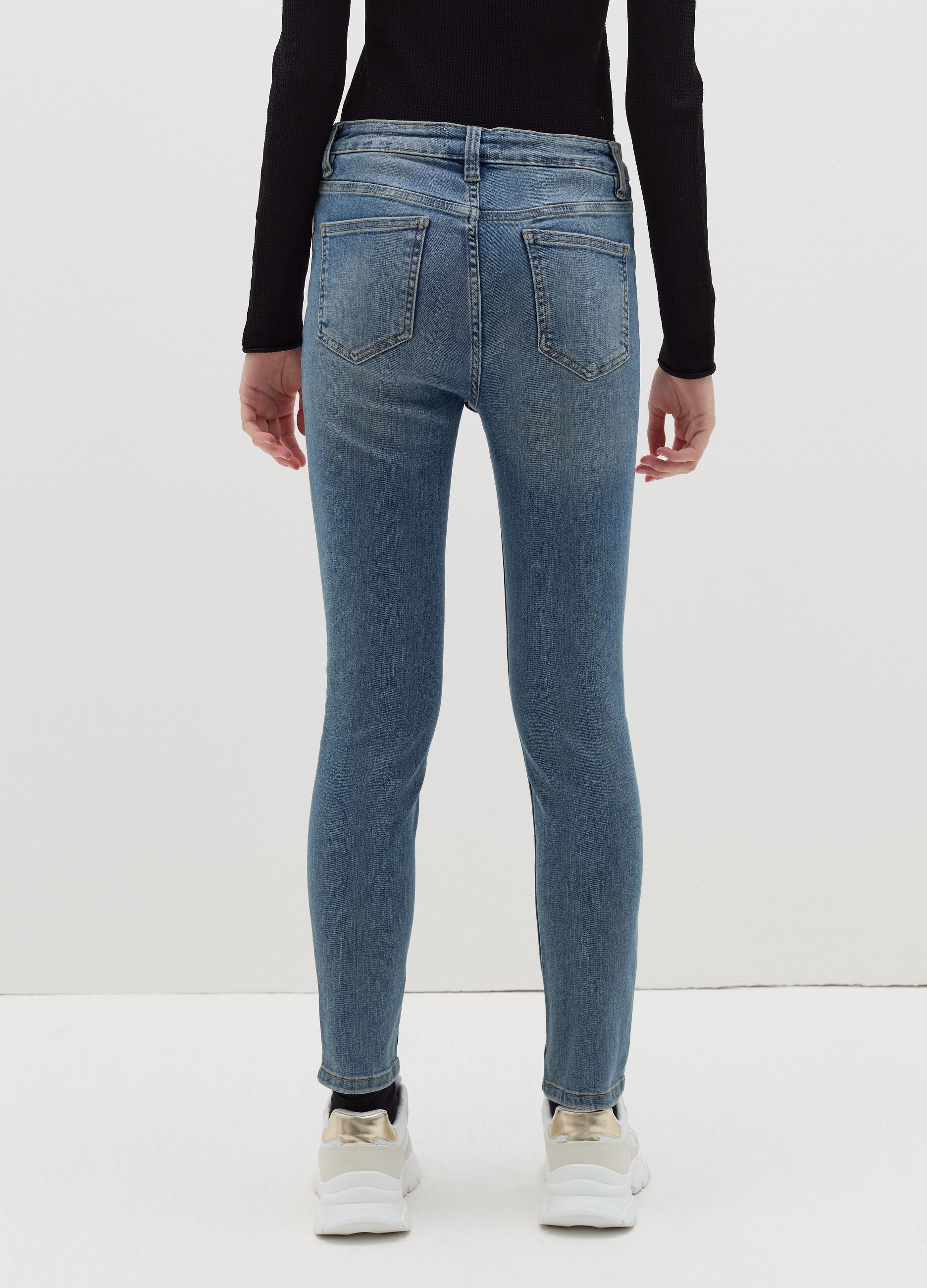 Skinny-fit stretch jeans