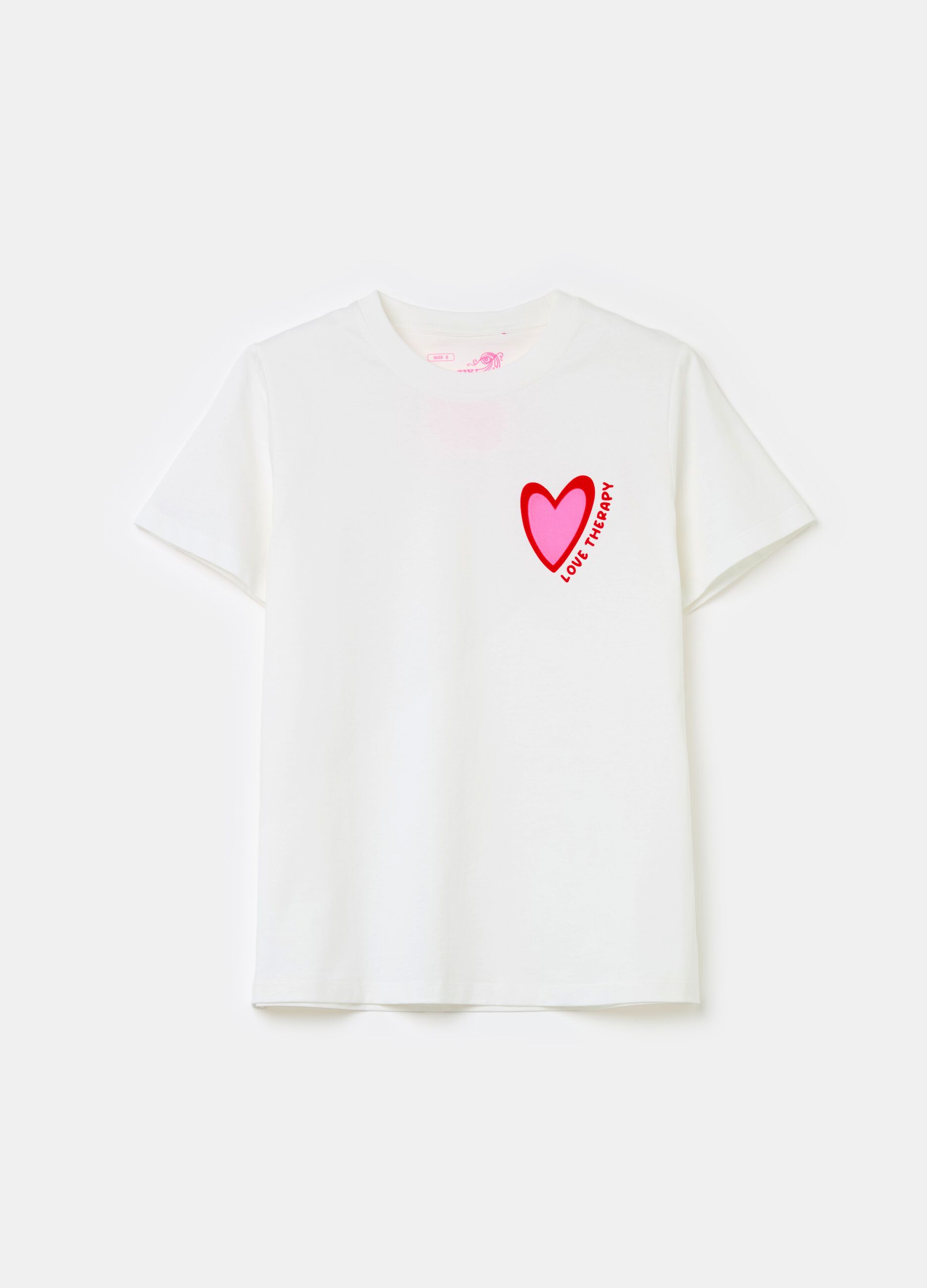 T-shirt with heart print