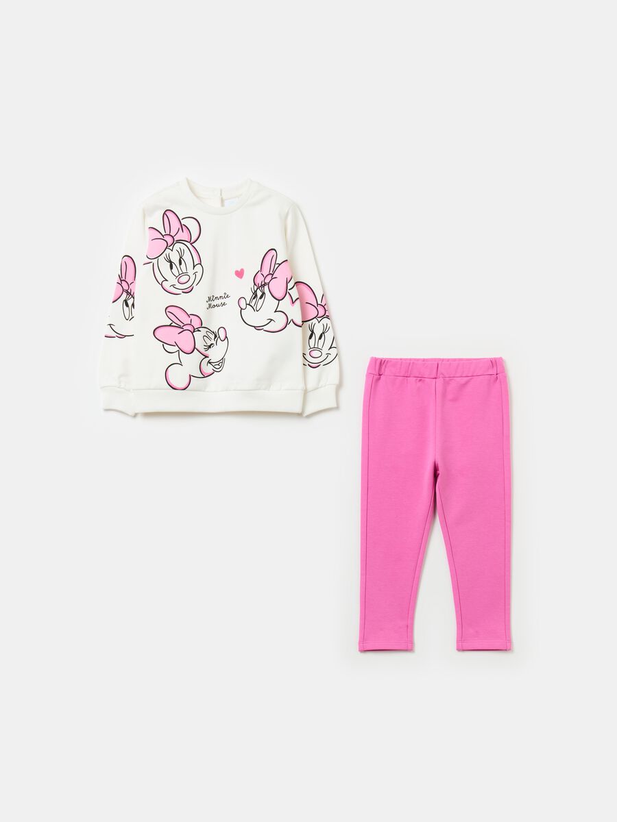 Fleece jogging set with Minnie Mouse print_0