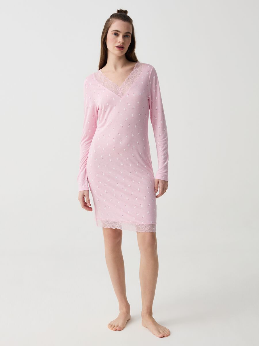 Check styling ideas for「COTTON LONG SLEEVE LONG SHIRT DRESS、3D KNIT RIBBED  BRA」