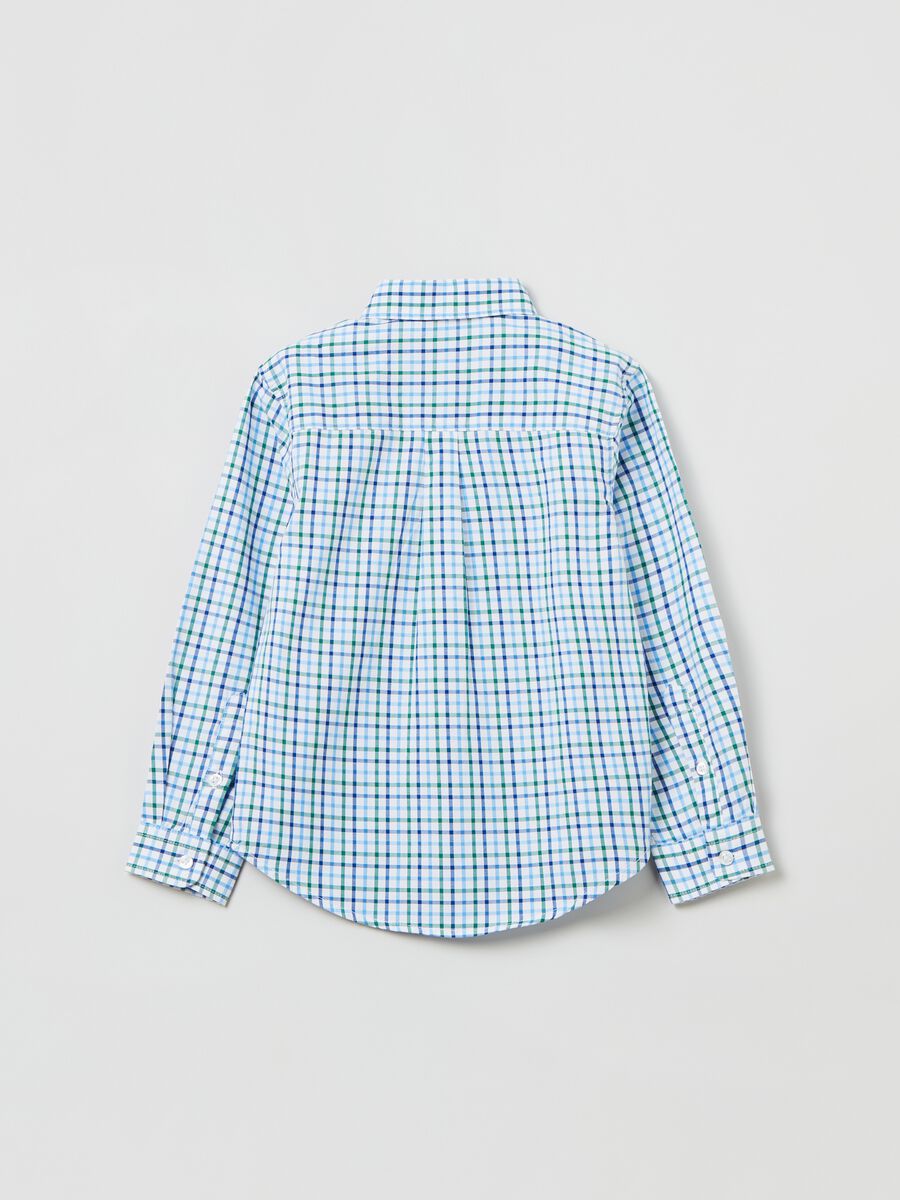 Cotton shirt with check pattern_1