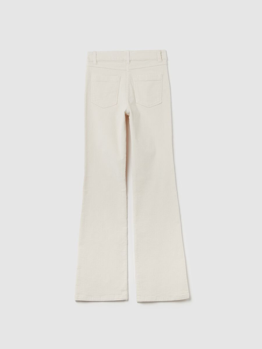 Straight-fit trousers in stretch corduroy_1