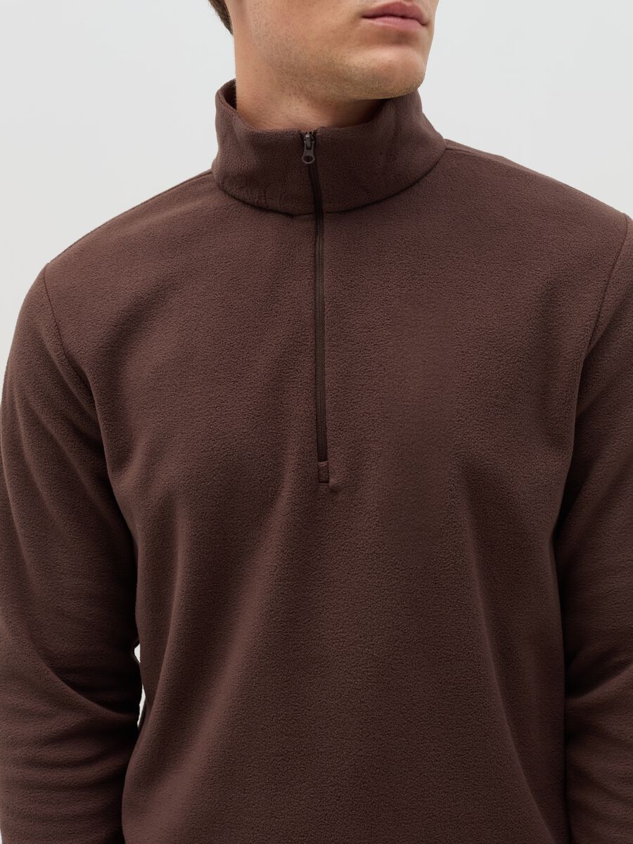 Half-zip sweatshirt in fleece_3