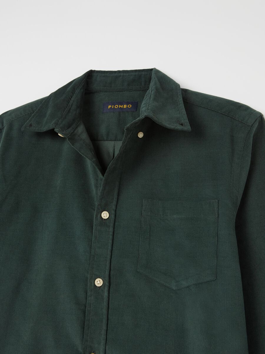 Camicia in corduroy colletto button-down_5