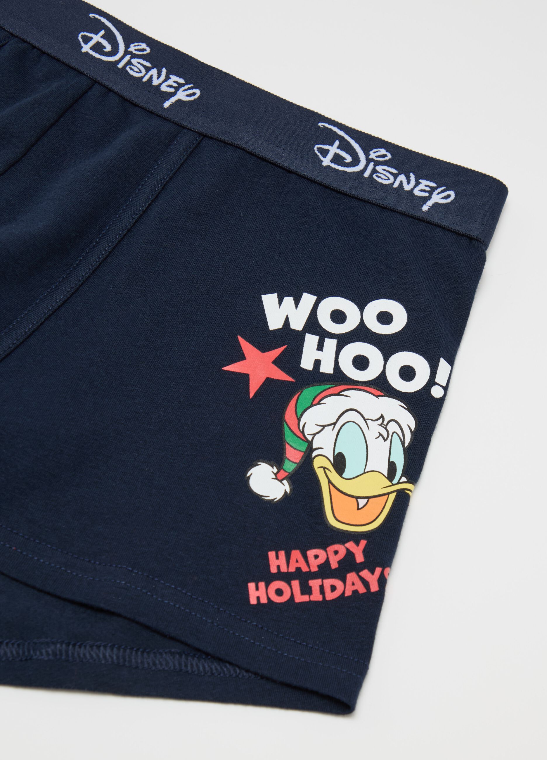 Boxer shorts with Christmas Donald Duck print