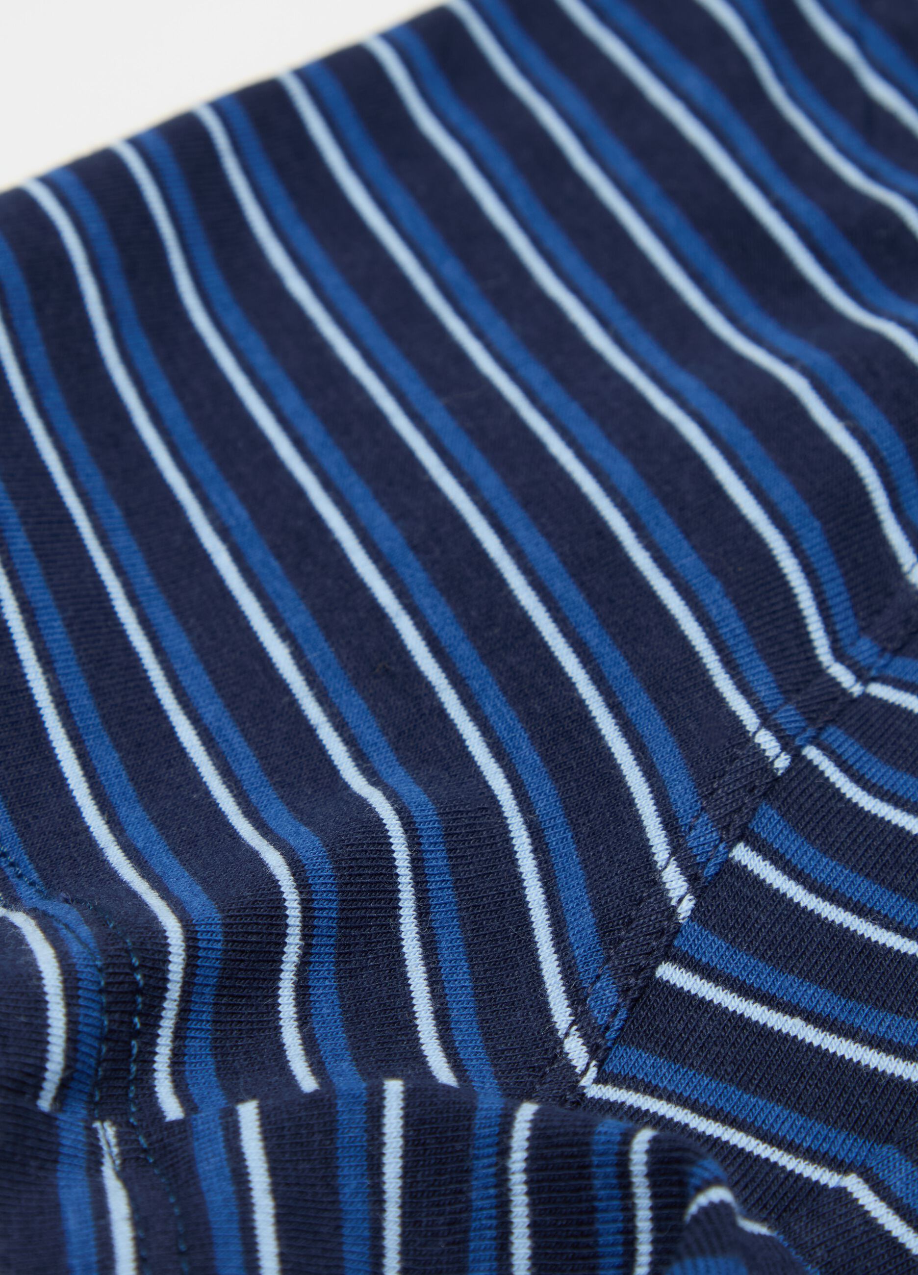 Striped organic cotton boxer shorts