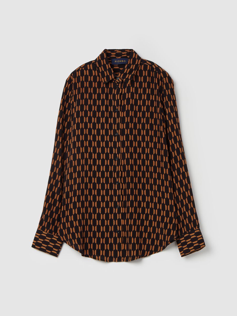 Contemporary viscose shirt with print_4