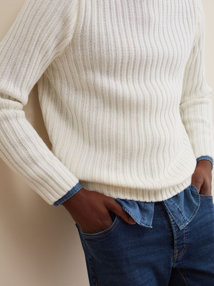 Ribbed pullover with high neck_3