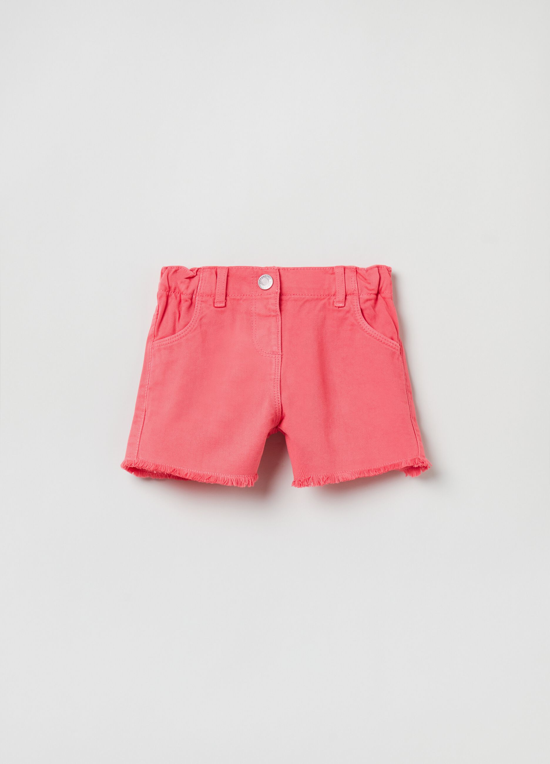 Shorts in cotton and Lyocell denim