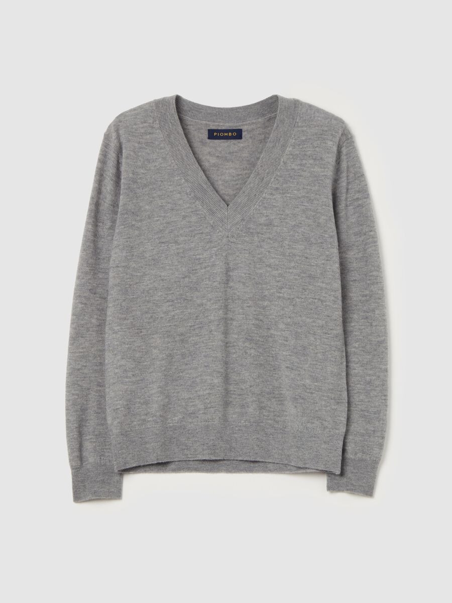 V-neck pullover in wool_4