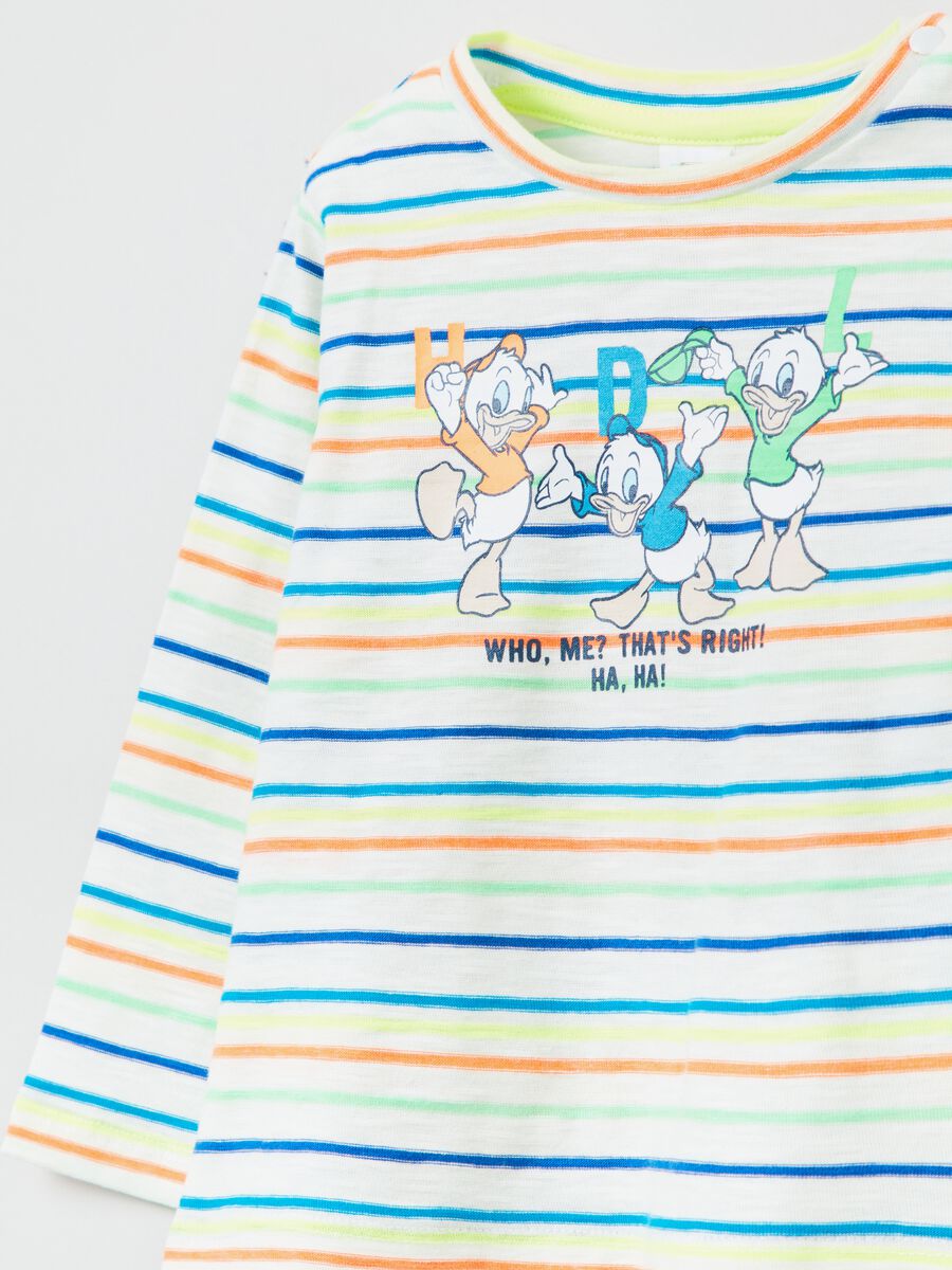 Striped T-shirt with Disney Baby Huey, Dewey, and Louie print_2