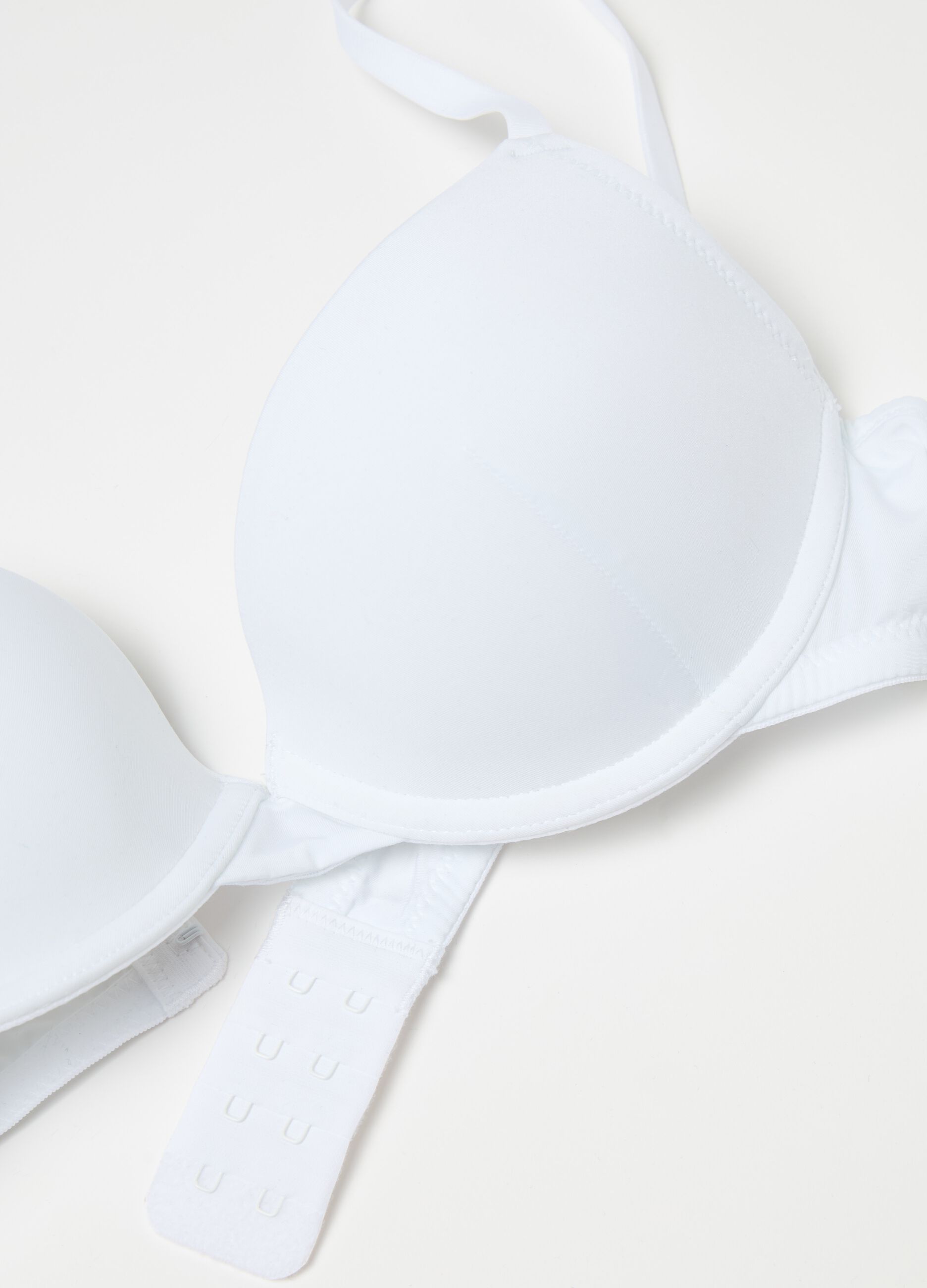 Push-up bra in microfibre