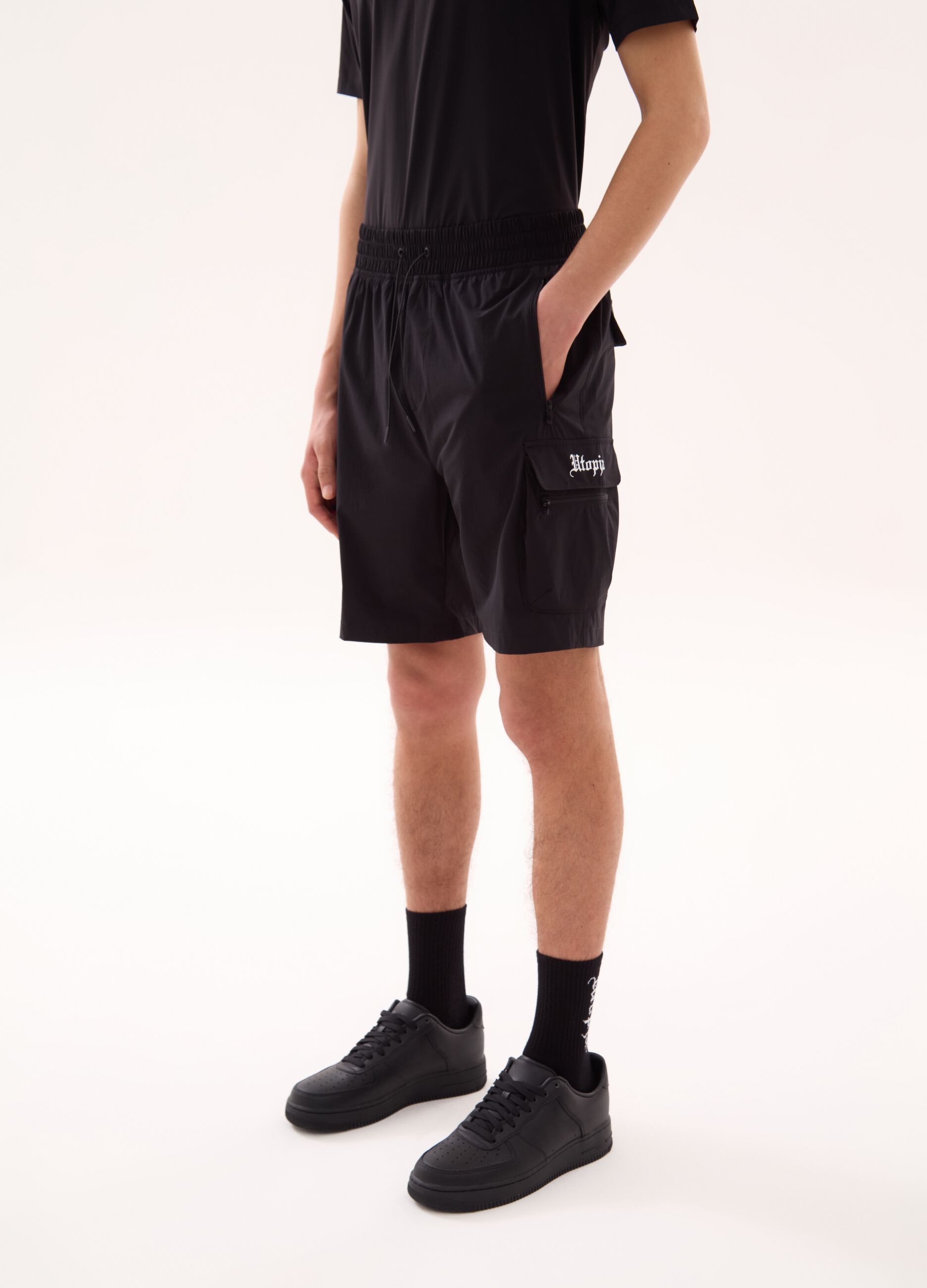 Technical Cargo Shorts Black