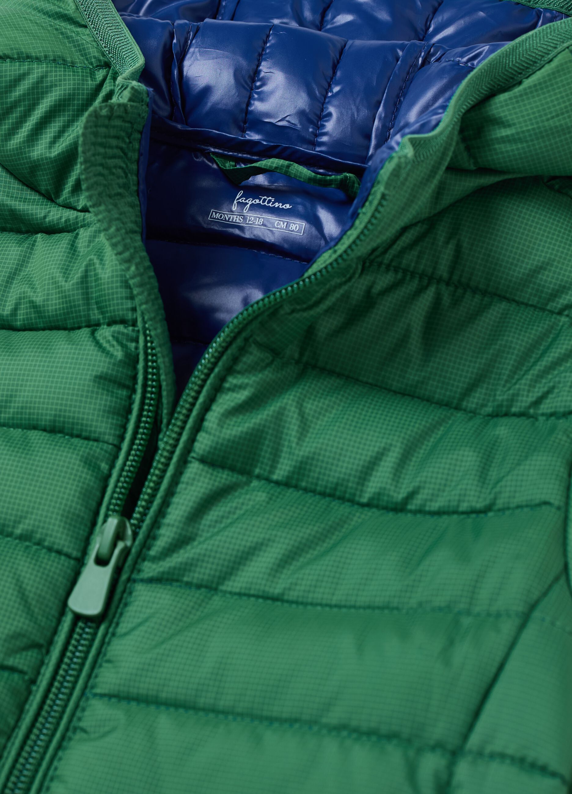 Ultralight down jacket with ripstop weave