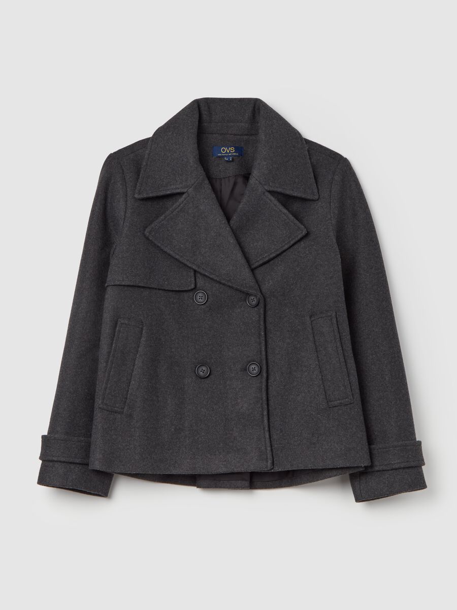 Double-breasted caban coat_4