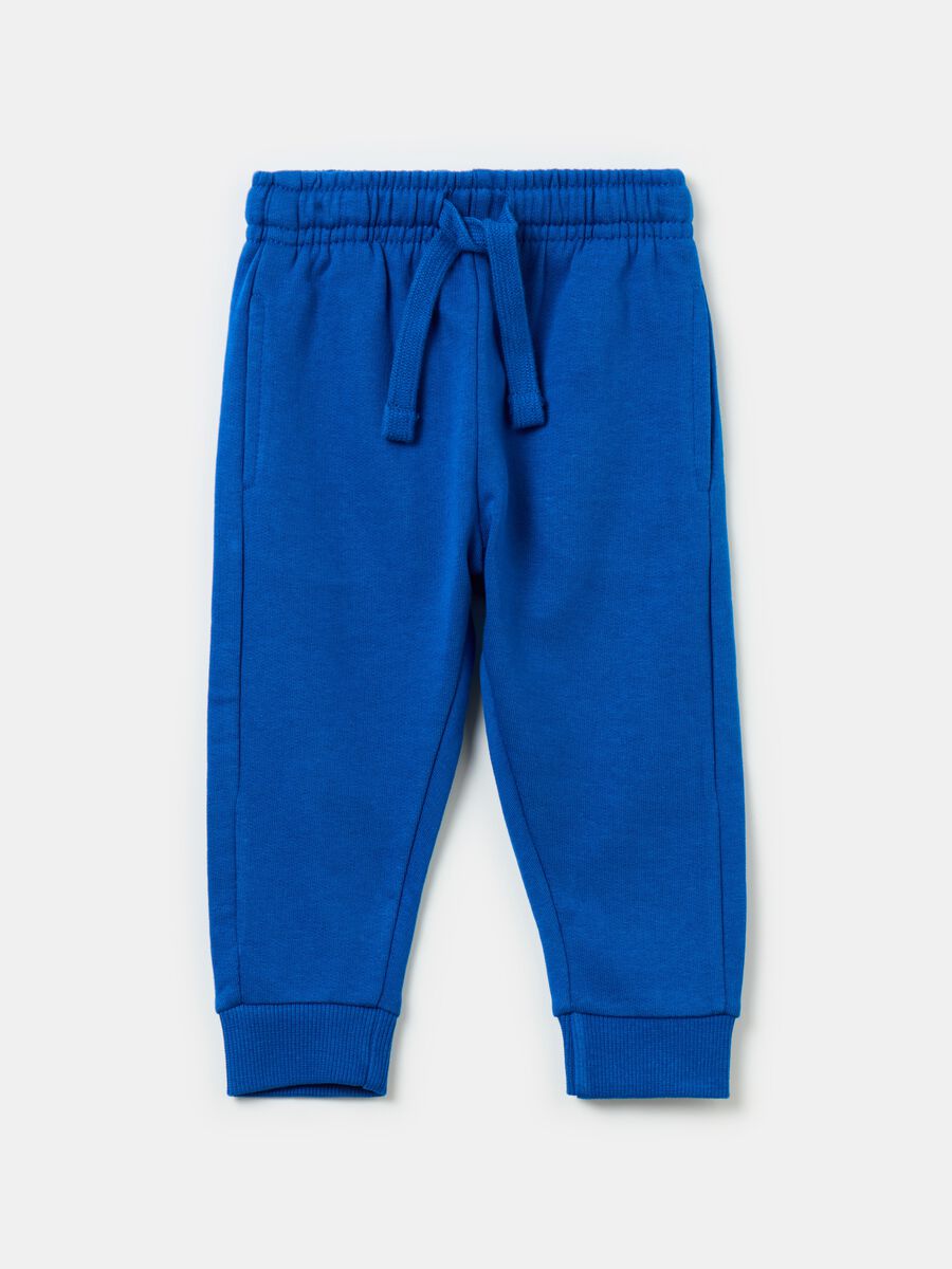 Fleece joggers with drawstring_0