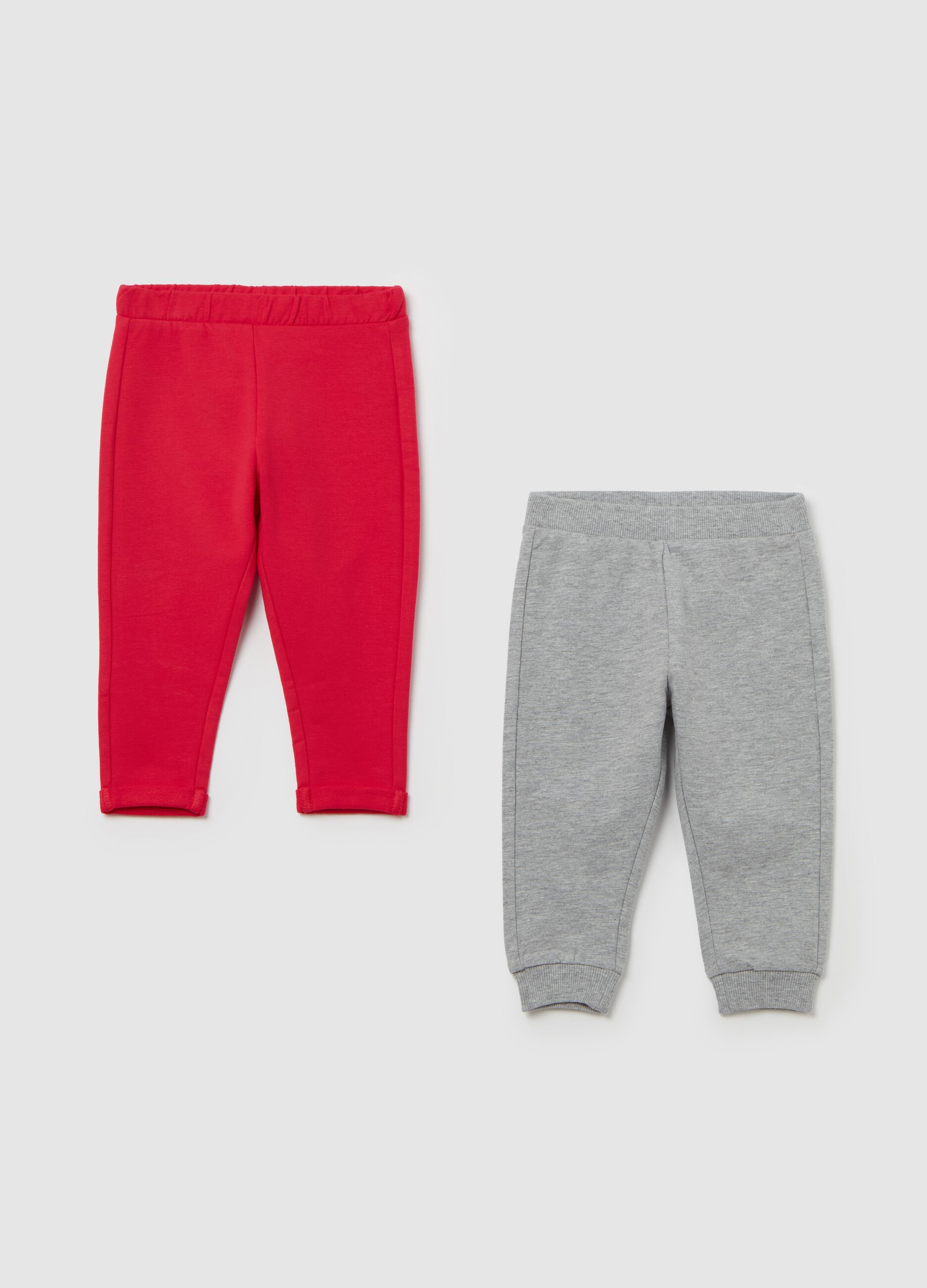 Two-pack stretch cotton joggers