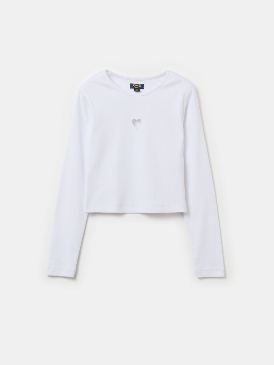 Long-sleeved T-shirt with heart_0