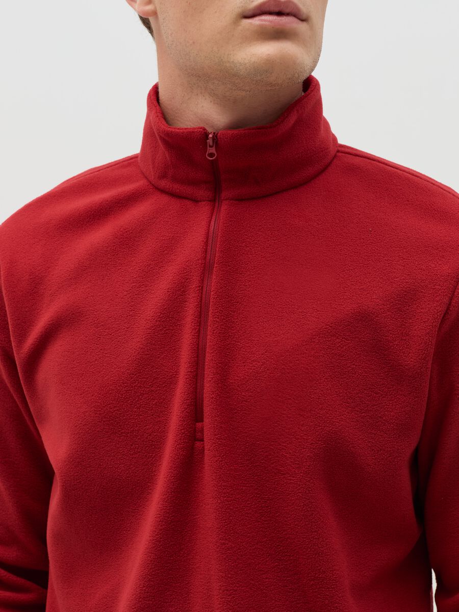 Half-zip sweatshirt in fleece_3