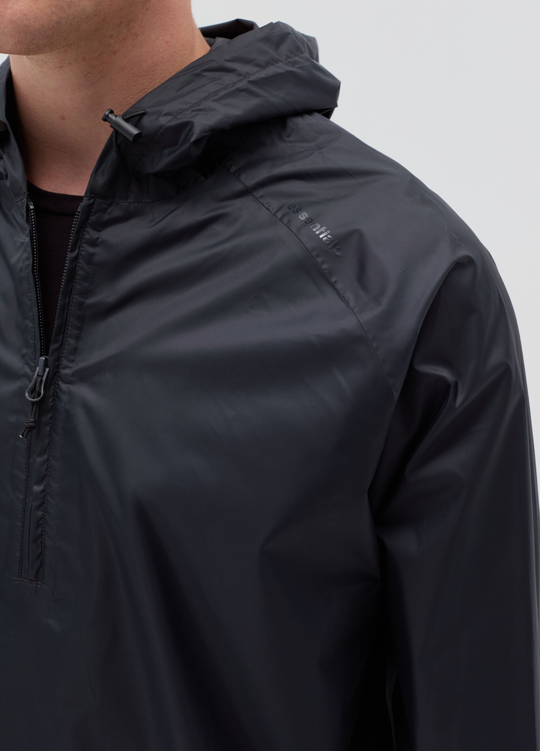 Essential waterproof half-zip jacket