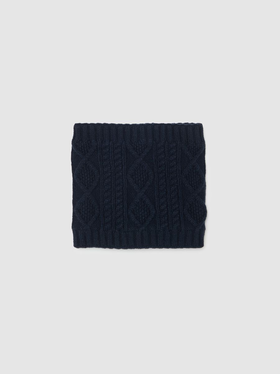 Cable knit neck warmer_0