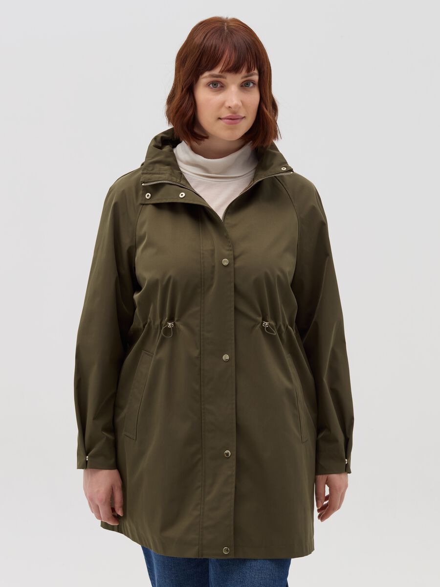 Curvy parka with hood_0