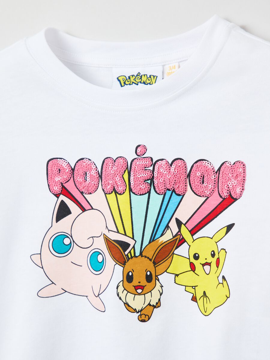 Cotton T-shirt with Pokémon print_2