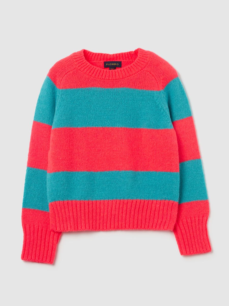 Pullover with striped pattern_0