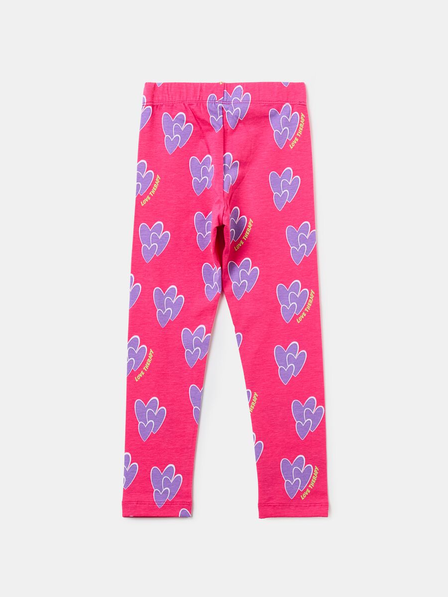 Leggings with all-over hearts print_1