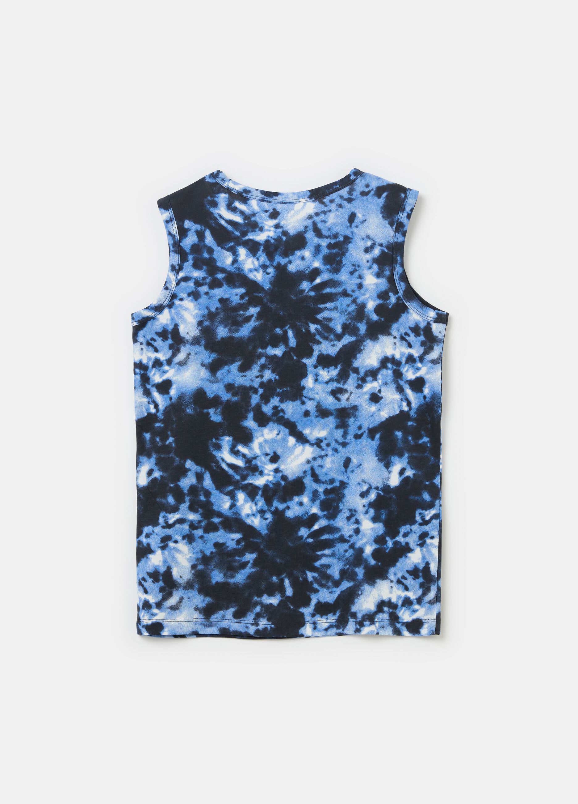 Tie-dye racerback vest in cotton