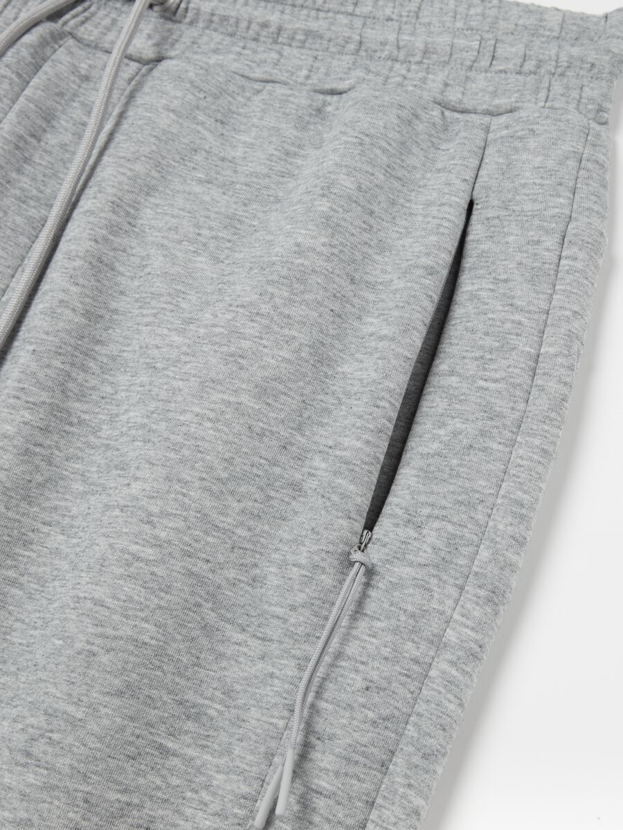 Fleece joggers with drawstring_5