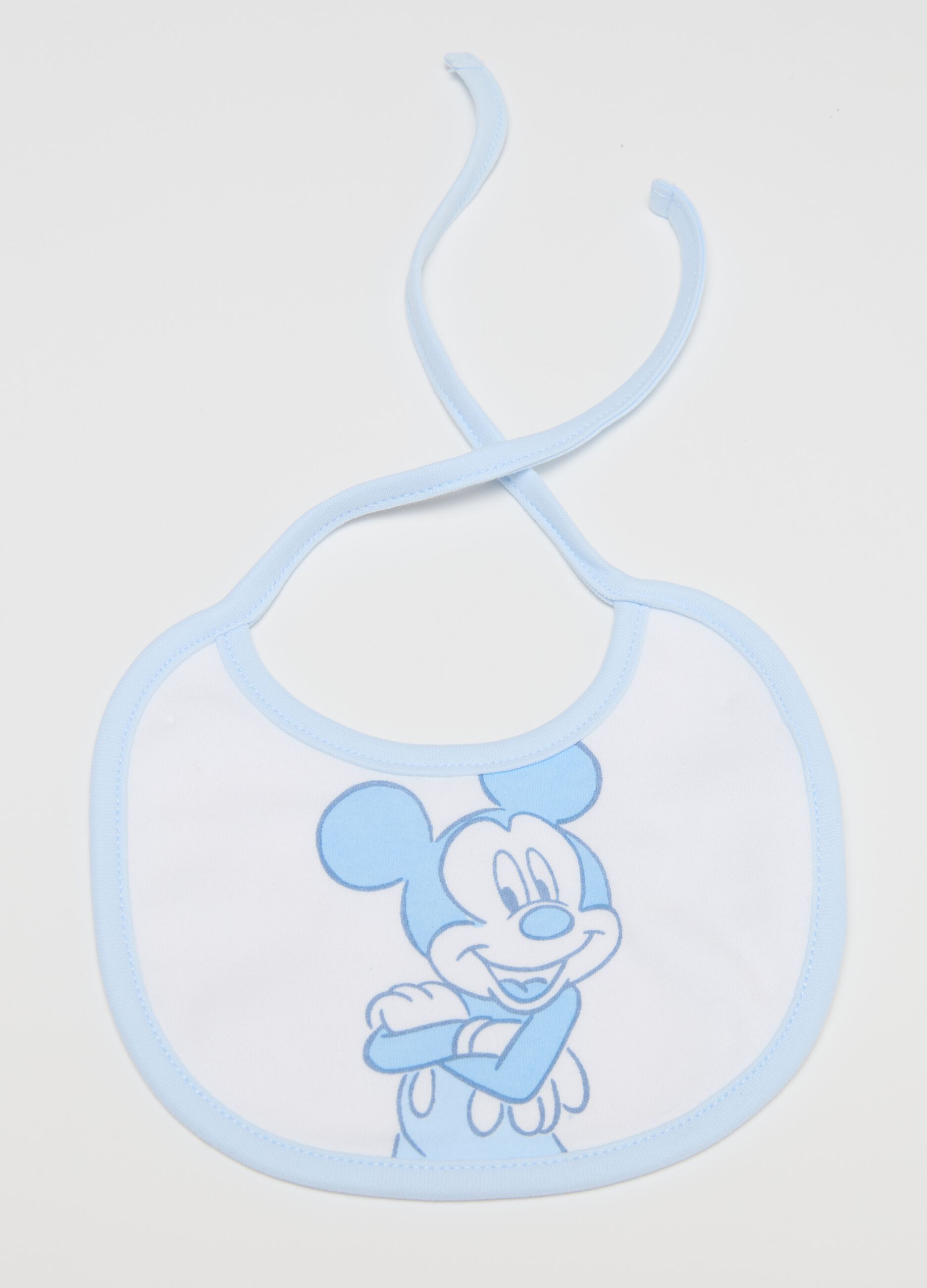 Two-pack bibs with Mickey Mouse print