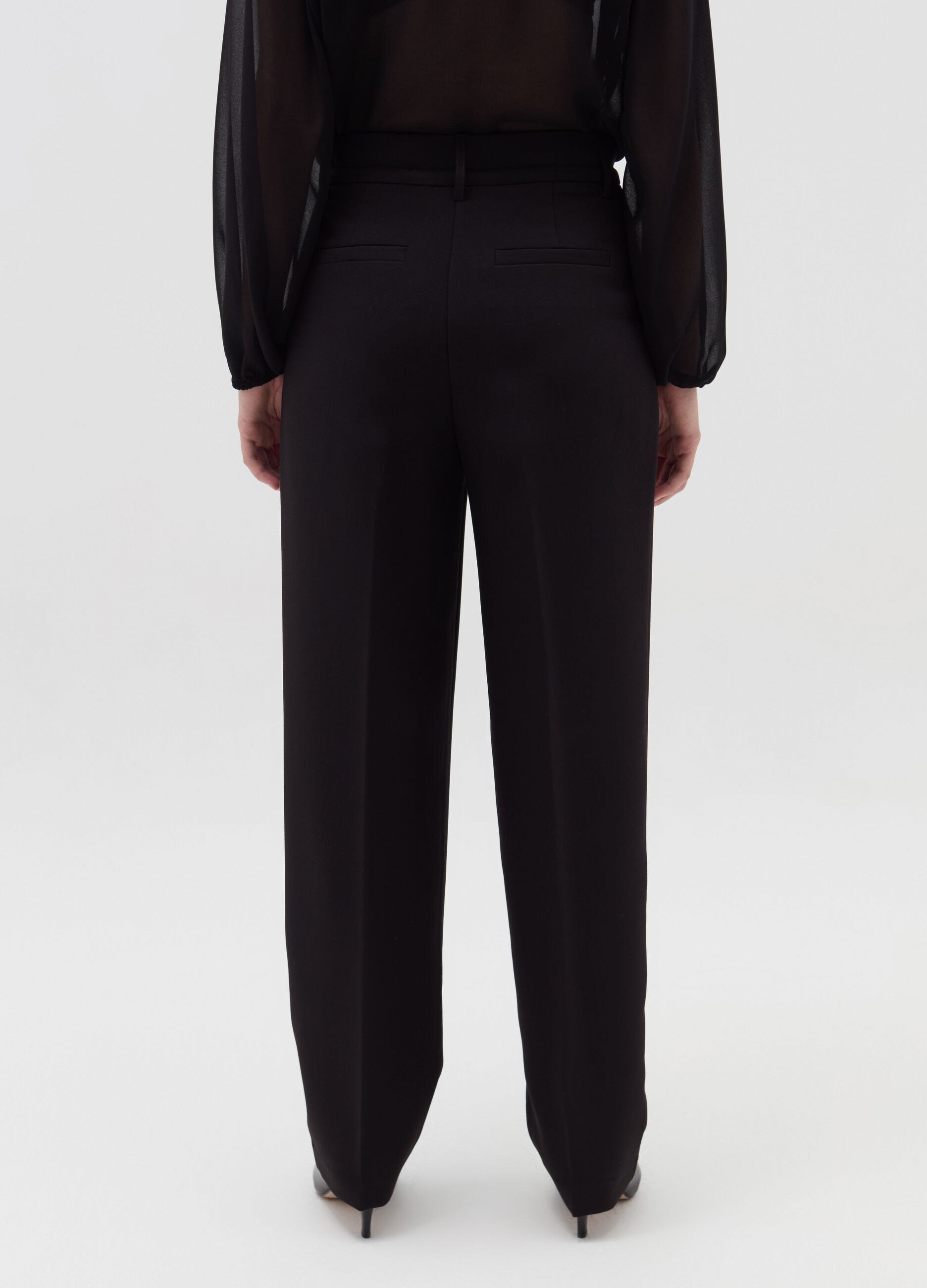 Cigarette trousers with cord