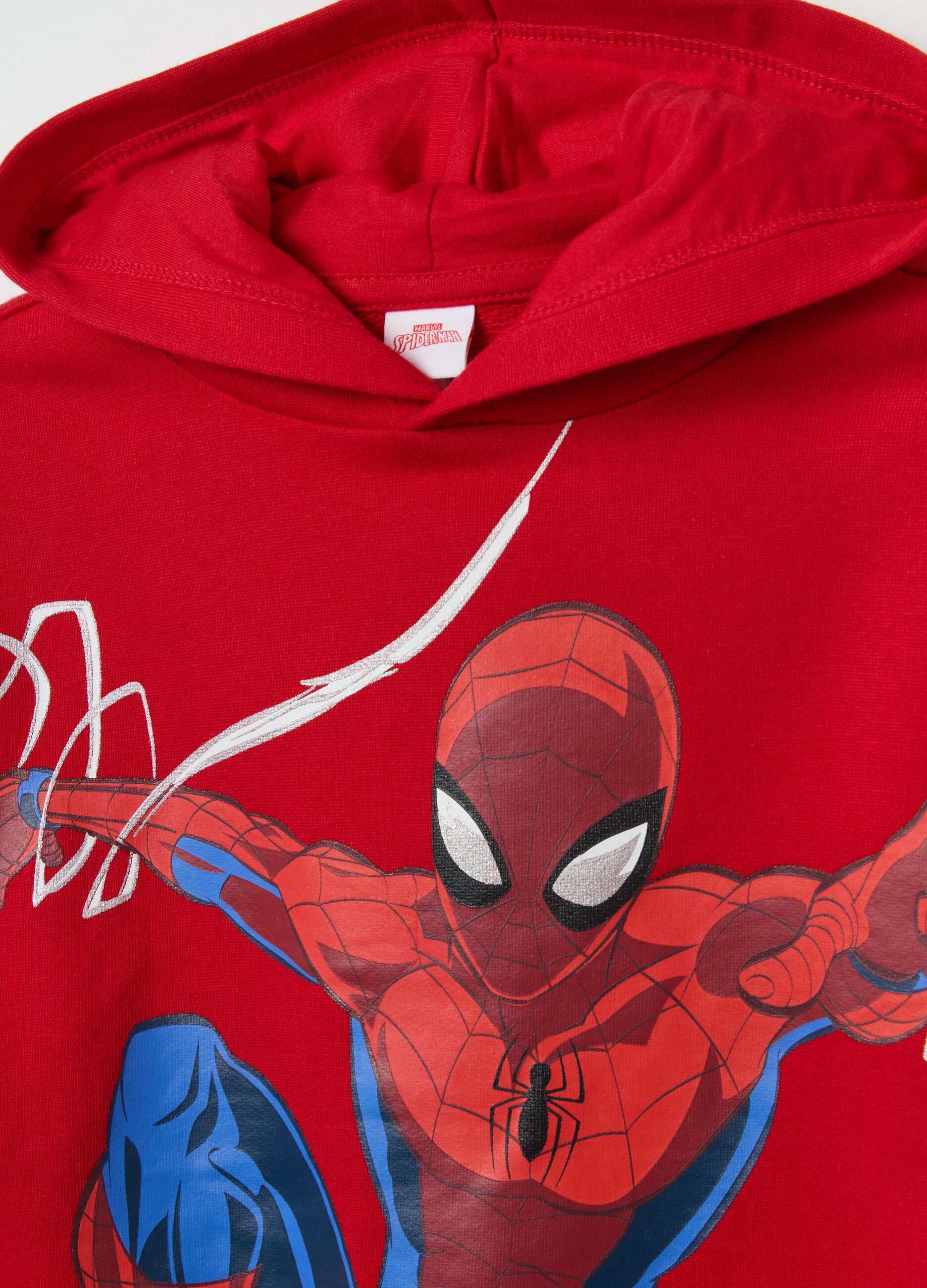 Jogging set in felpa con stampa Spider-Man