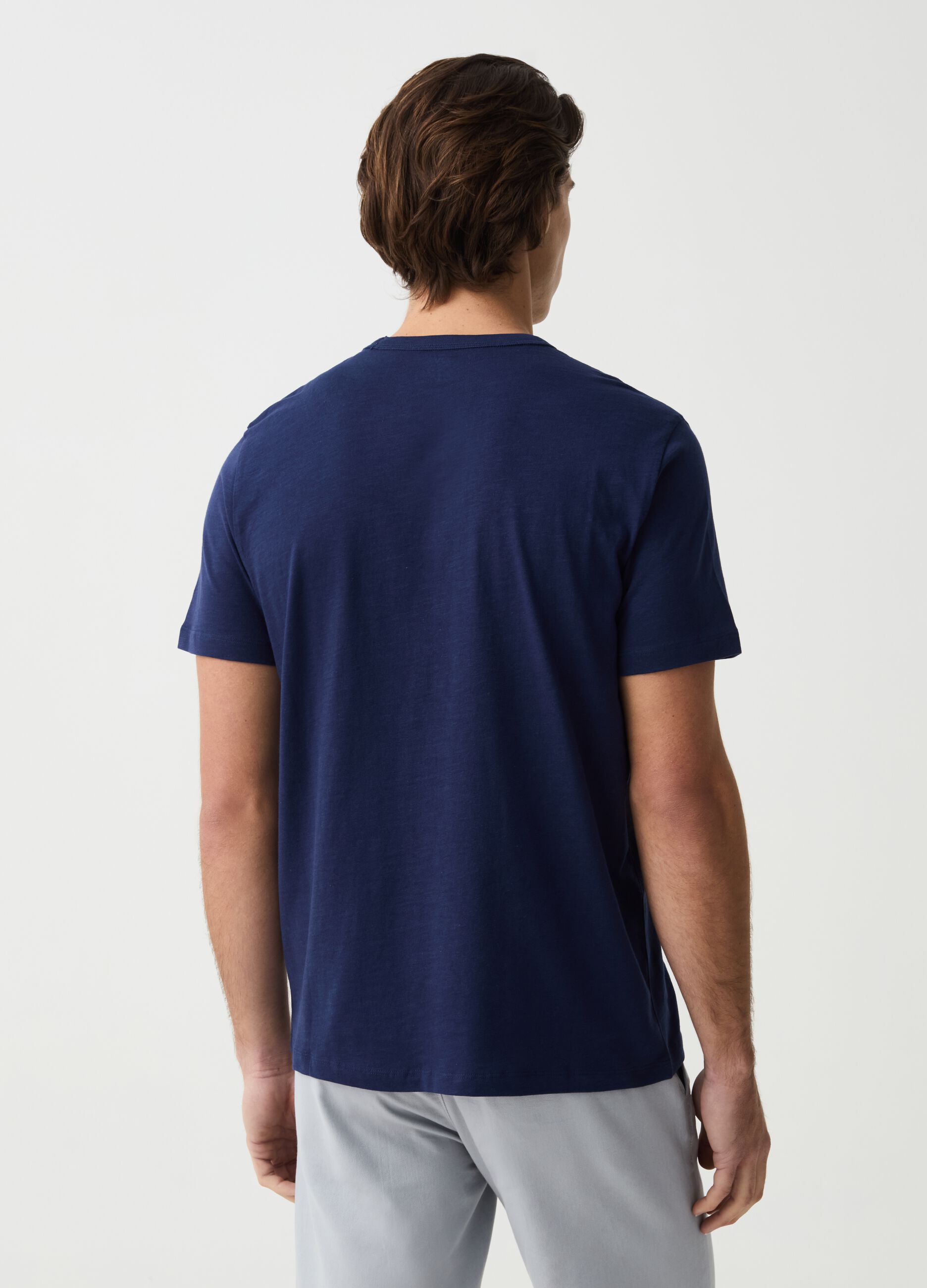 Jersey slub T-shirt with pocket