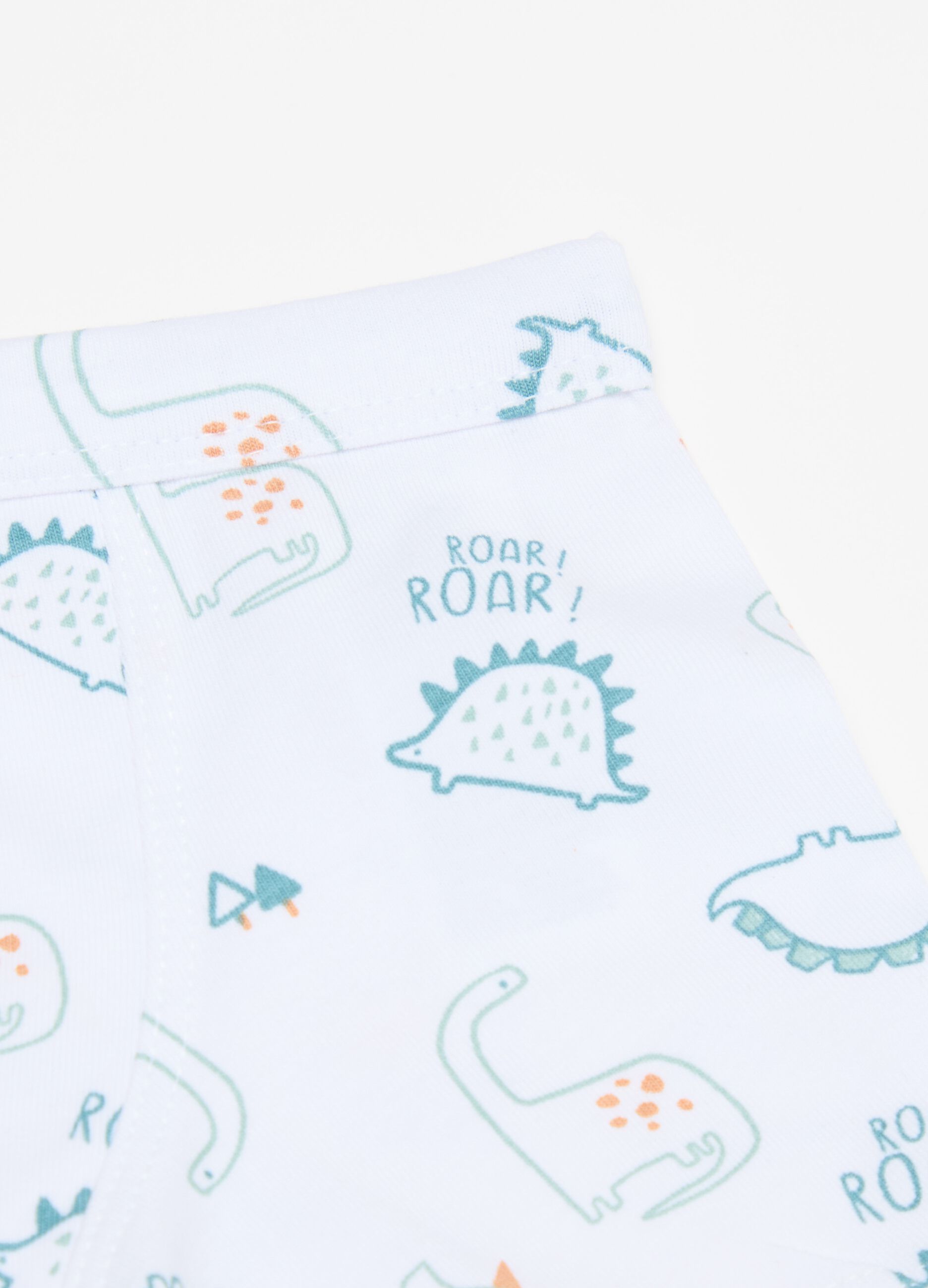 Two-pack boxer shorts with dinosaurs print